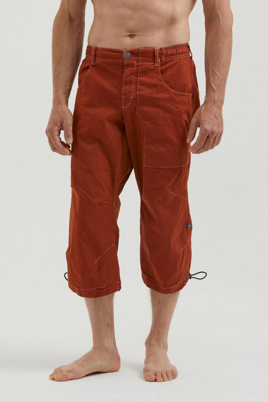 E9 Pantaloncini | Fuoco Flax 3/4 Red-Clay