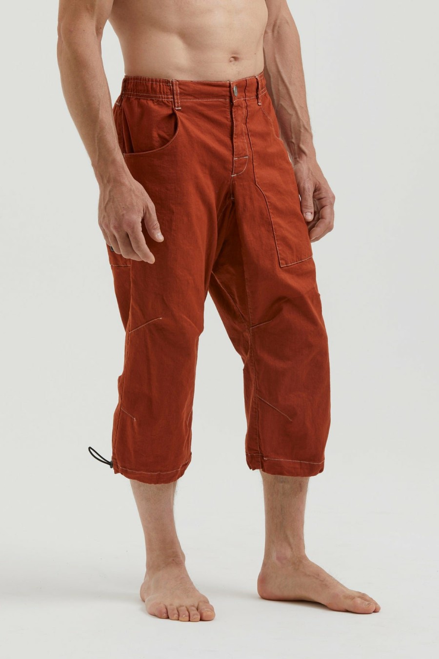 E9 Pantaloncini | Fuoco Flax 3/4 Red-Clay